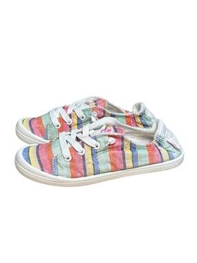 Roxy Surf Bayshore III Slip On Shoes Rasperry Stripe Multicolored Size 7.5